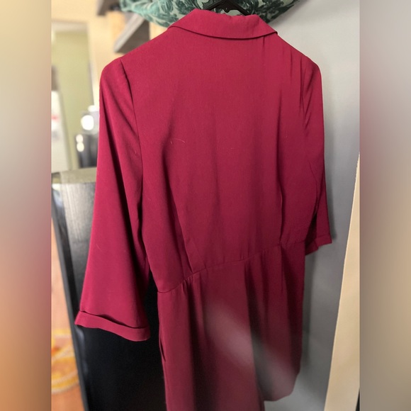 Burgundy Blazer Romper - Picture 6 of 7